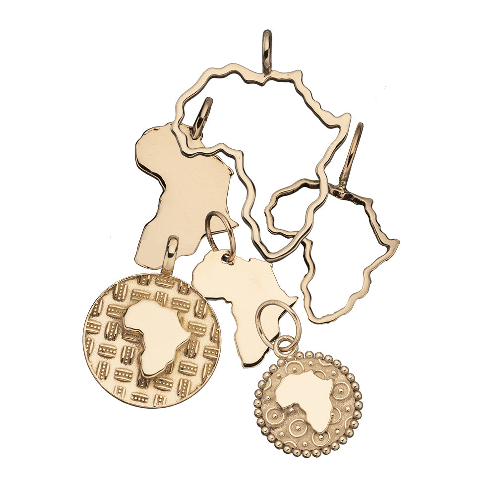 Small Africa Silhouette Pendant